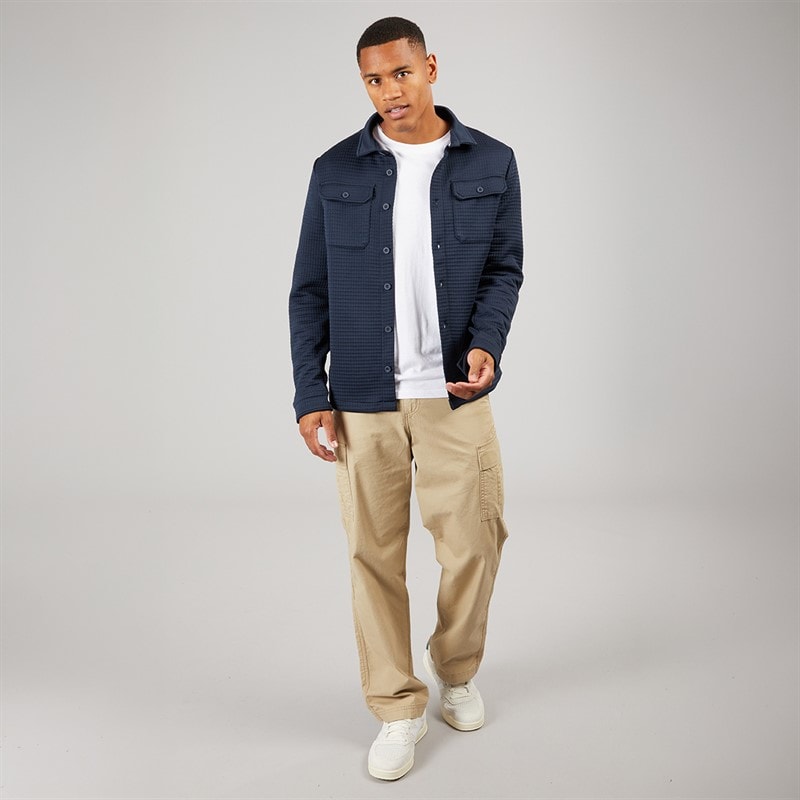 Mens Mckinley Long Sleeve Shirt Navy - Image 3