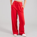 Womens Jemma Wide Leg Joggers Red