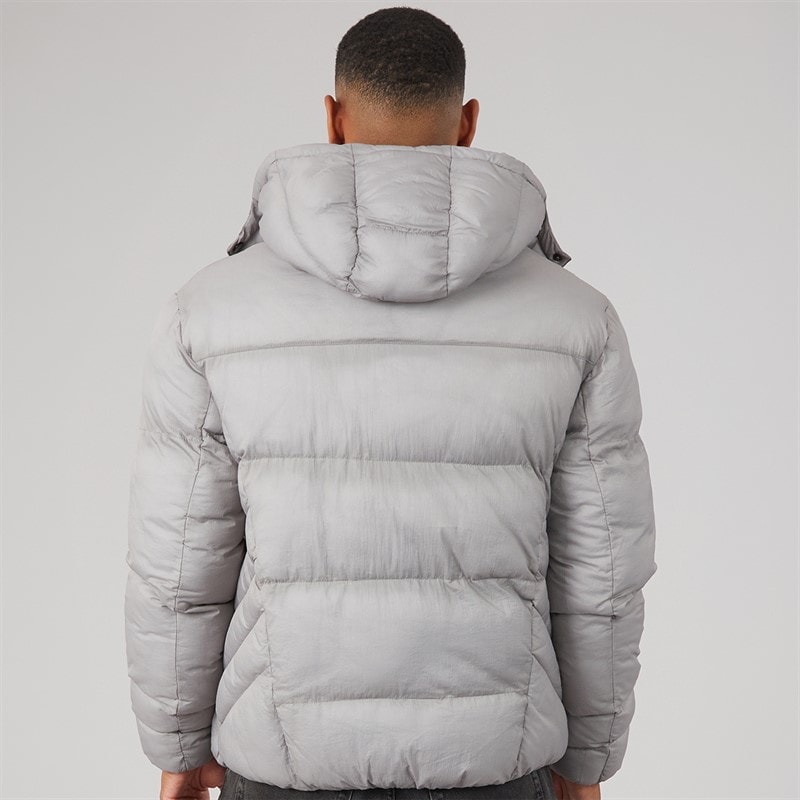 Mens Park Puffer Jacket Grey - Image 2