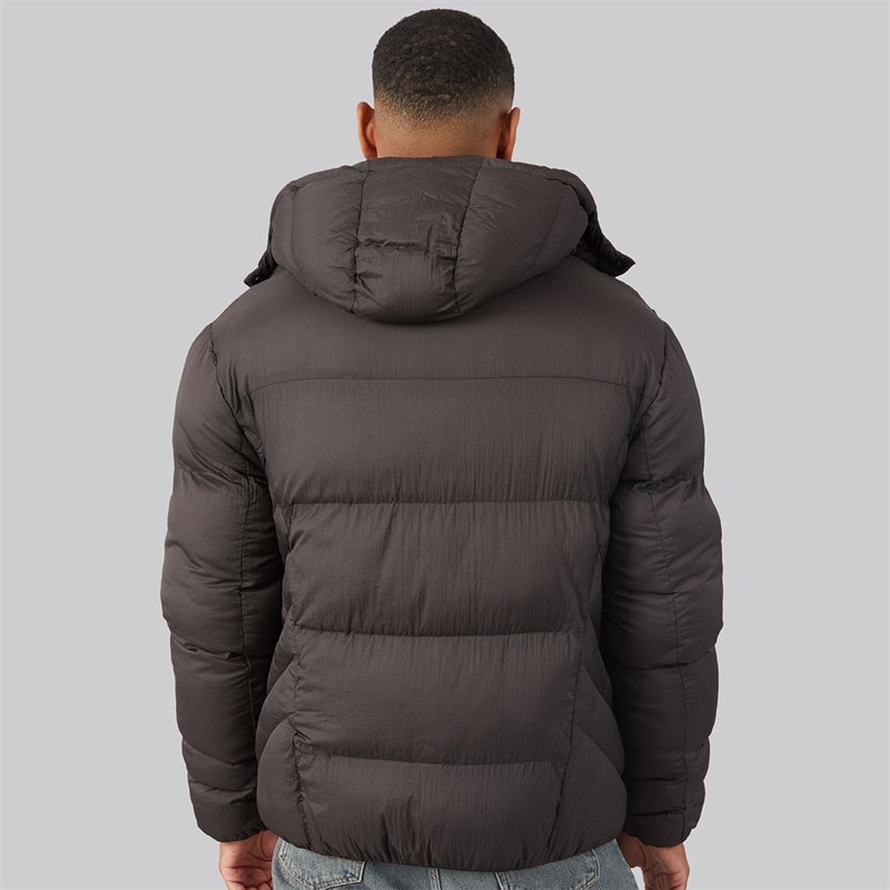 Mens Park Puffer Jacket Brown - Image 2