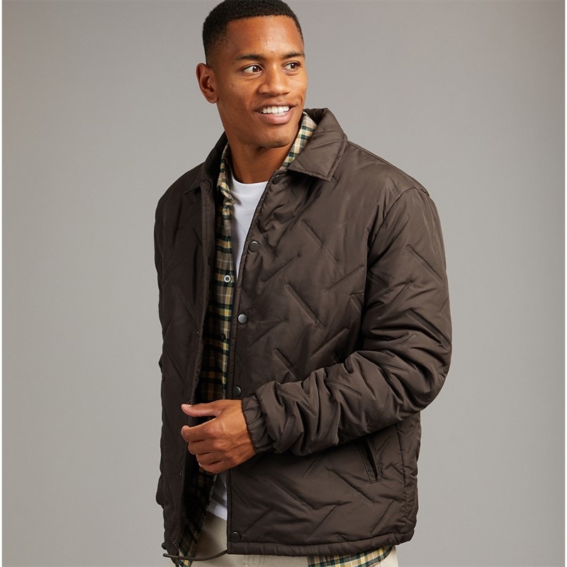 Mens Heatseal Jacket Brown - Image 1