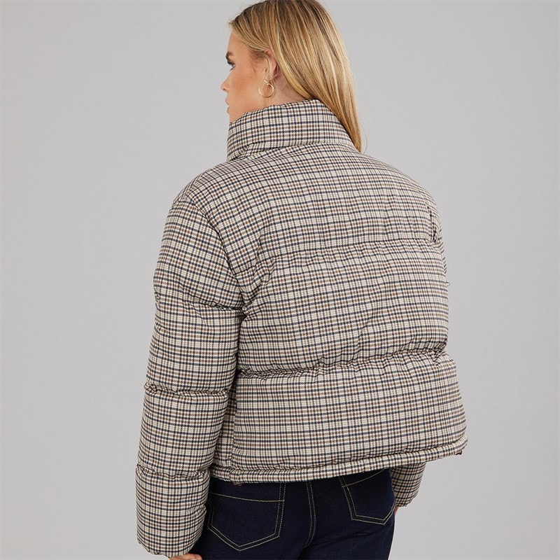 Womens Riva Check Heritage Puffer Jacket Multi - Image 2