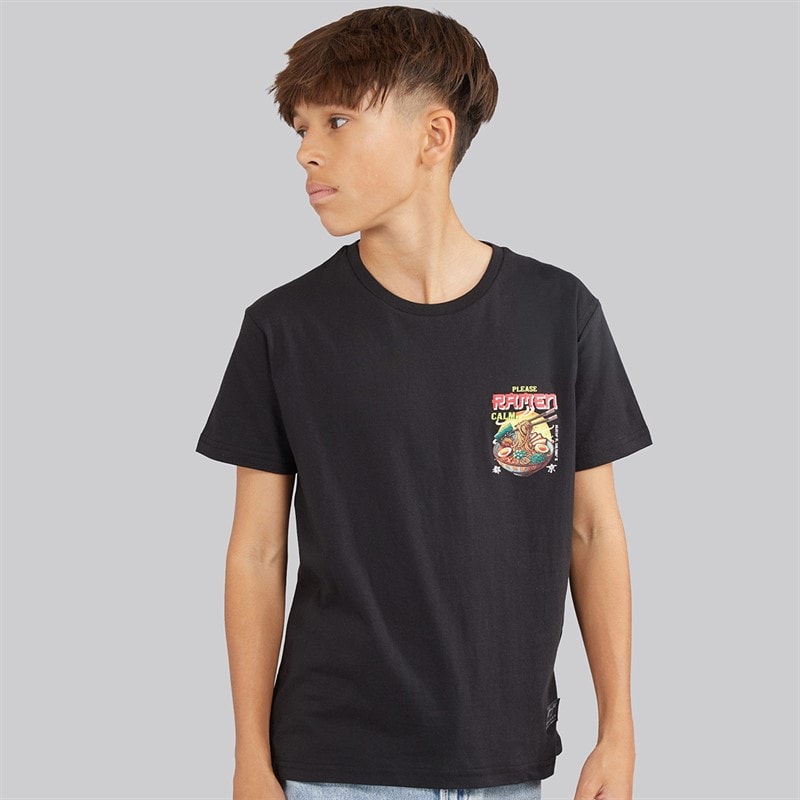Boys Scran T-Shirt Jet Black/Multi Colour - Image 2