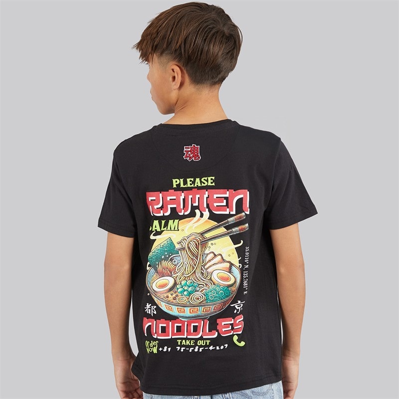 Boys Scran T-Shirt Jet Black/Multi Colour - Image 3