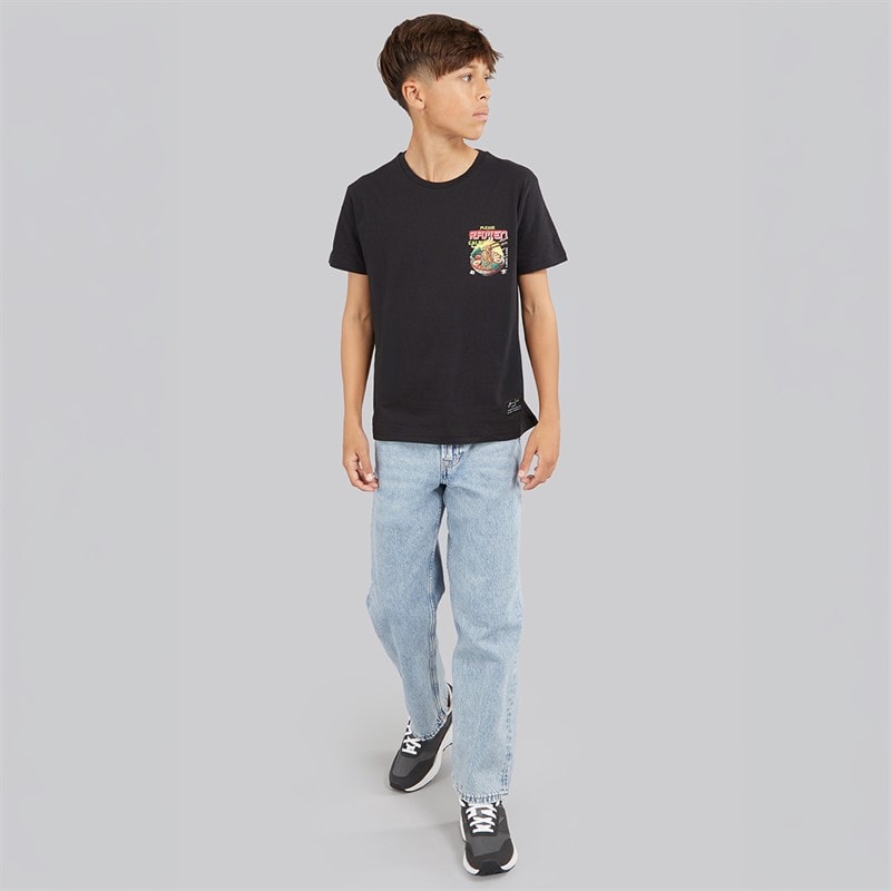 Boys Scran T-Shirt Jet Black/Multi Colour - Image 4
