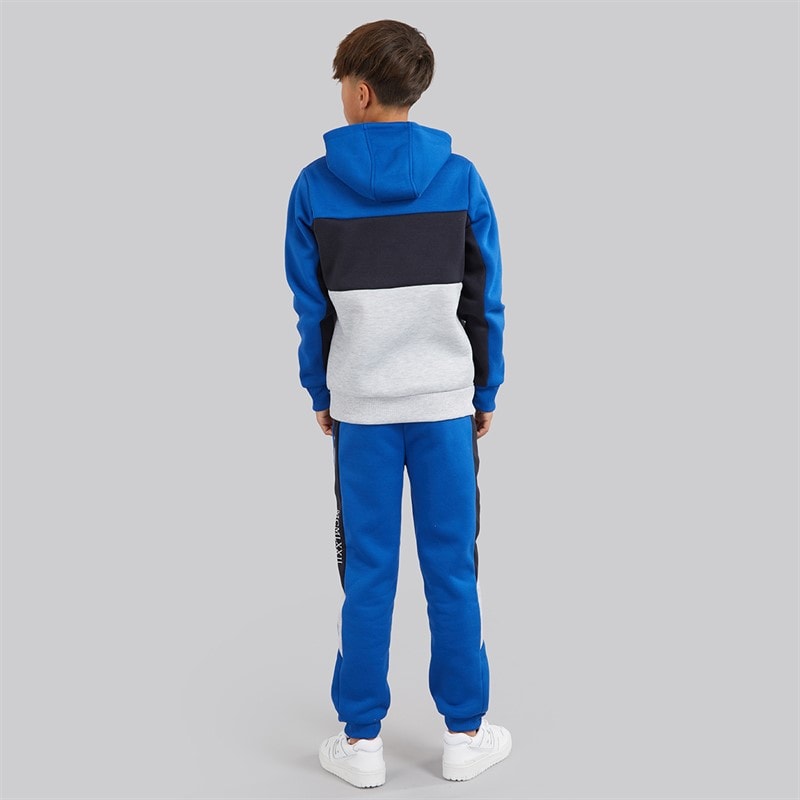 Boys Parker Tracksuit Cobalt/Navy/Light Grey Marl - Image 2