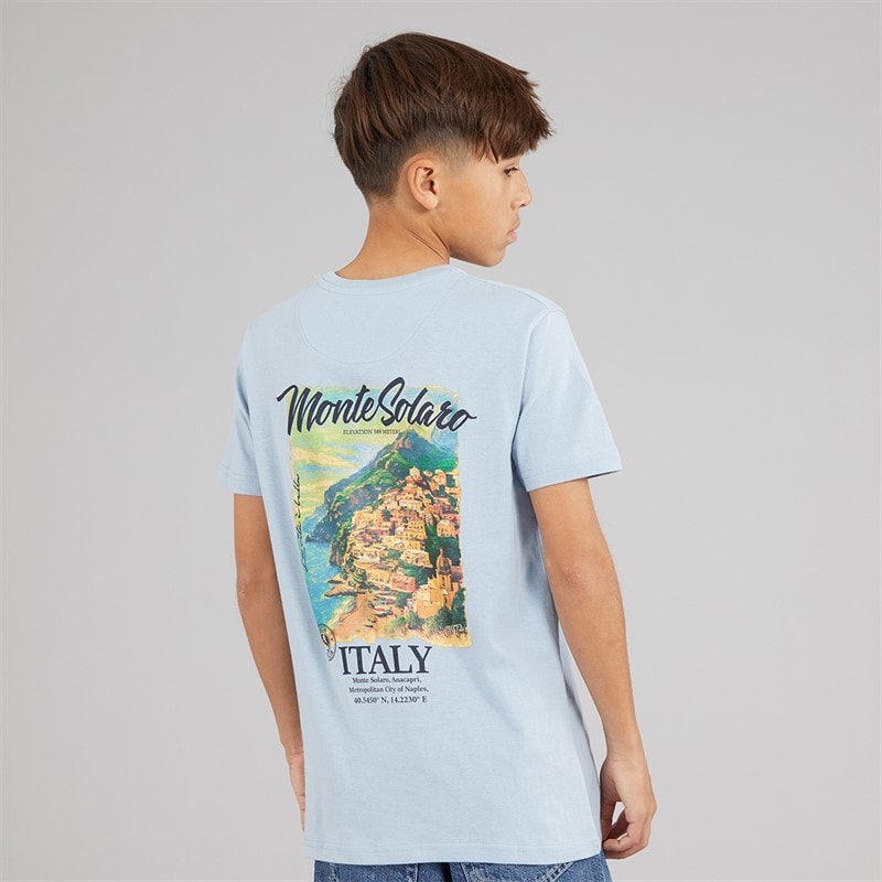 Boys Solaro T-Shirt Light Blue/Multi-Colour - Image 3