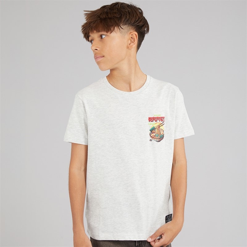 Boys Scran T-Shirt Ecru Marl/Multi Colour - Image 2