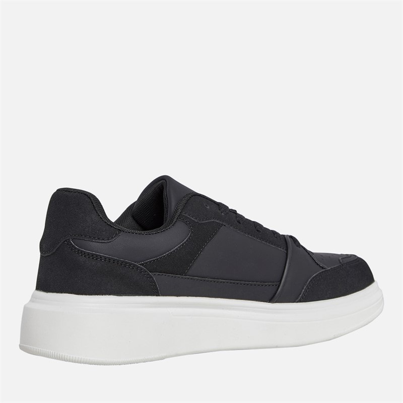 Mens Jax PU Trainers Black - Image 5