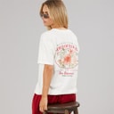Womens Bloom Print T-Shirt Cream