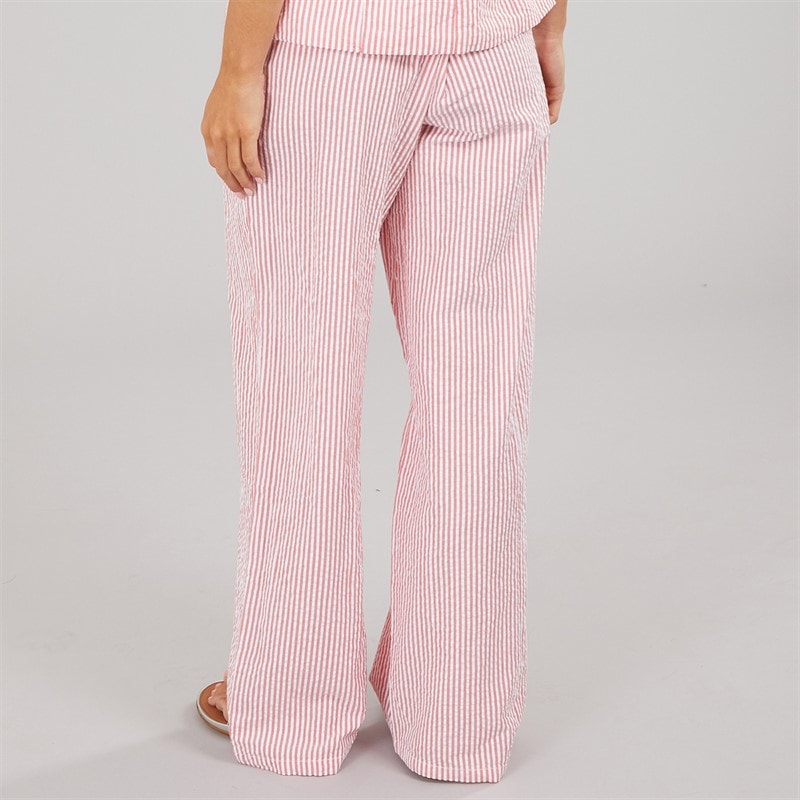 Womens Ora Stripe Trousers Red/White - Image 2