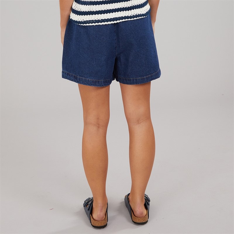 Womens Denim Shorts Indigo - Image 2