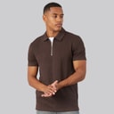Mens Renix Polo Shirt Bitter Chocolate