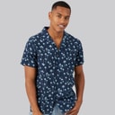 Mens Canary Shirt Navy/White And Blue