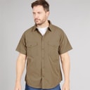 Mens Kiwi Short Sleeve Shirt Pebble