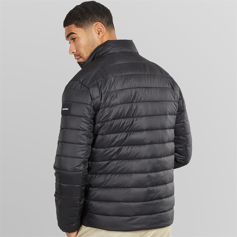 Mens Side Logo Puffer Jacket CK Black - Image 2