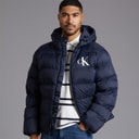 Mens Monogram Puffer Coat Dark Sapphire