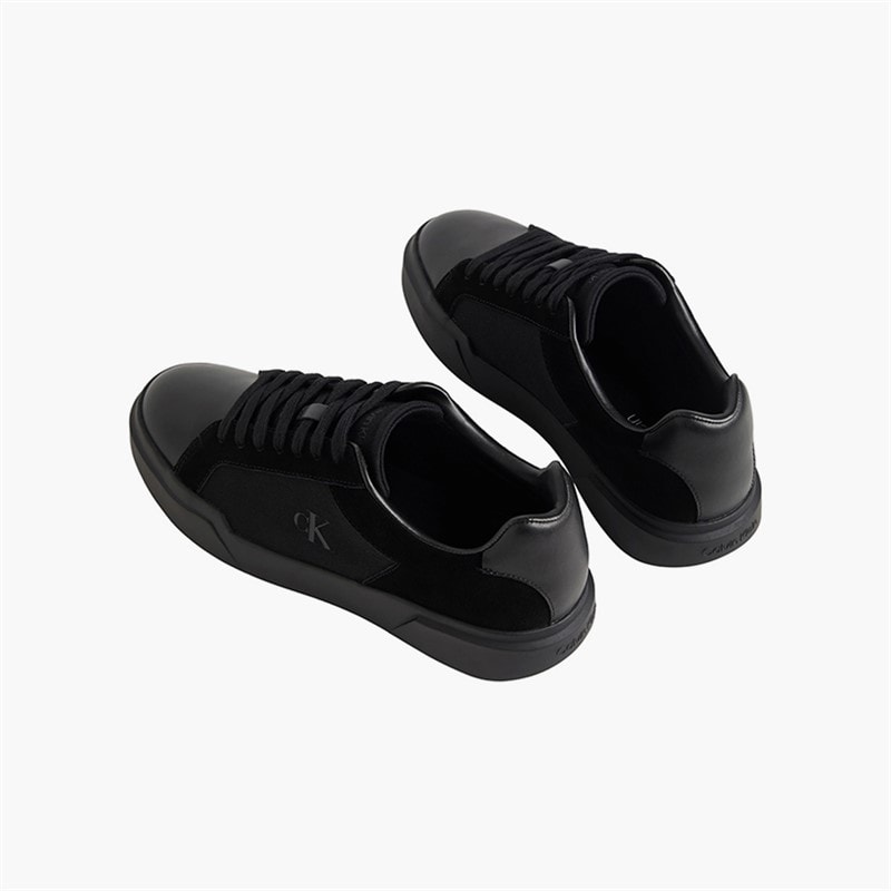 Mens Chunky Cupsole Trainers Triple Black - Image 3