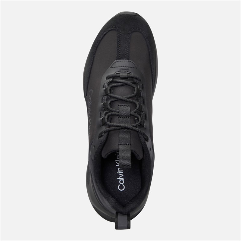 Mens Light EVA Runner Trainers Triple Black - Image 4