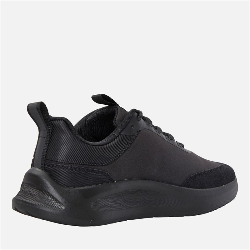 Mens Light EVA Runner Trainers Triple Black - Image 5