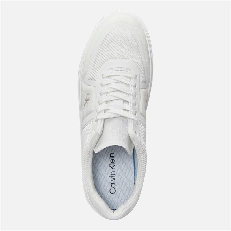 Mens Classic Cupsole Trainers Triple Bright White - Image 4