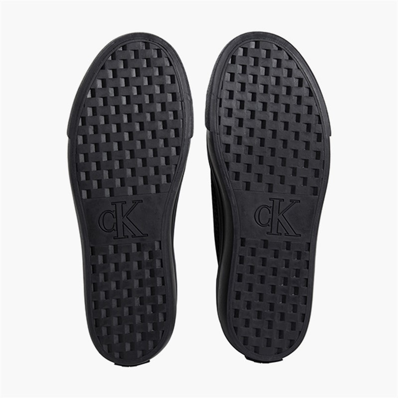 Womens Vulc Flatform Trainers Triple Black - Image 2
