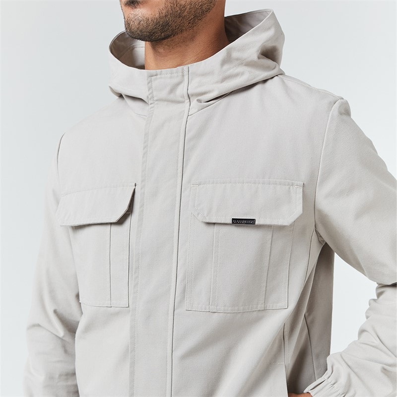 Mens Premium Ripstop Jacket Stone - Image 3