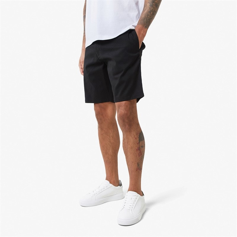 Mens Regular Chino Shorts Black - Image 1
