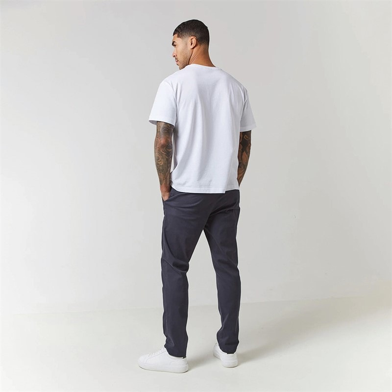 Mens Two Pack Classic Chino Pants Navy/Light Grey - Image 2