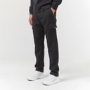 Mens Smart Open Hem Utility Trousers Black