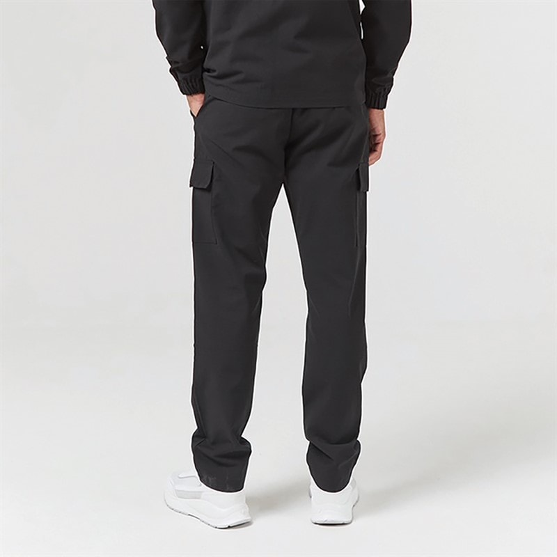 Mens Smart Open Hem Utility Trousers Black - Image 2