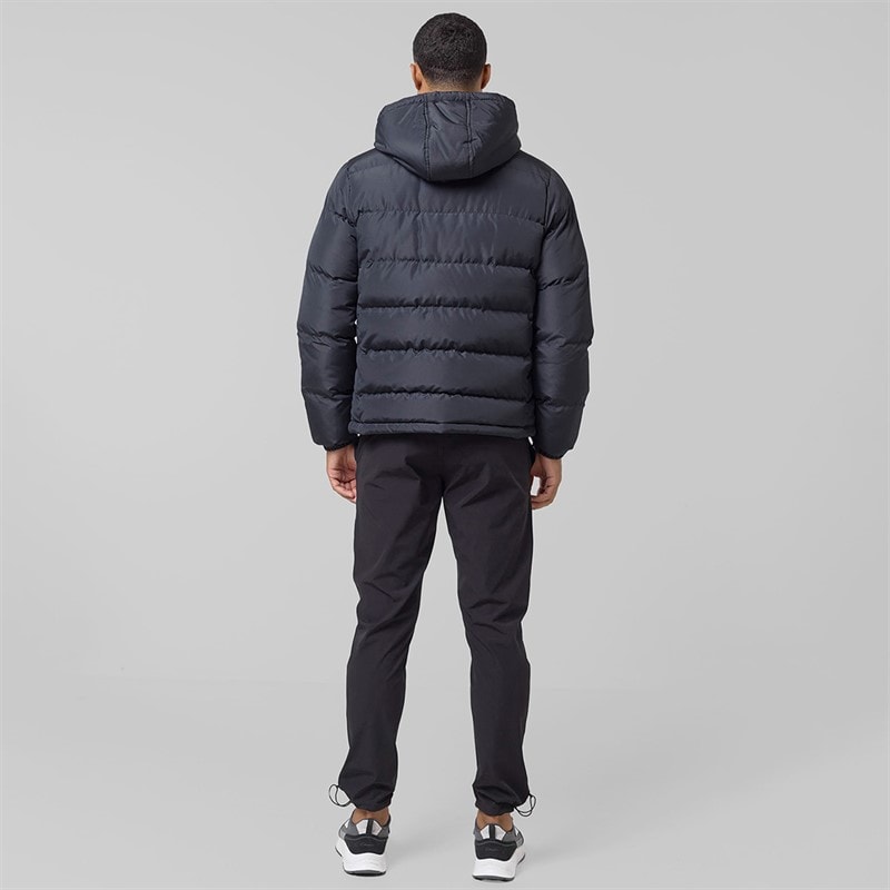 Mens Tech Logo Puffer Jacket Black - Image 2