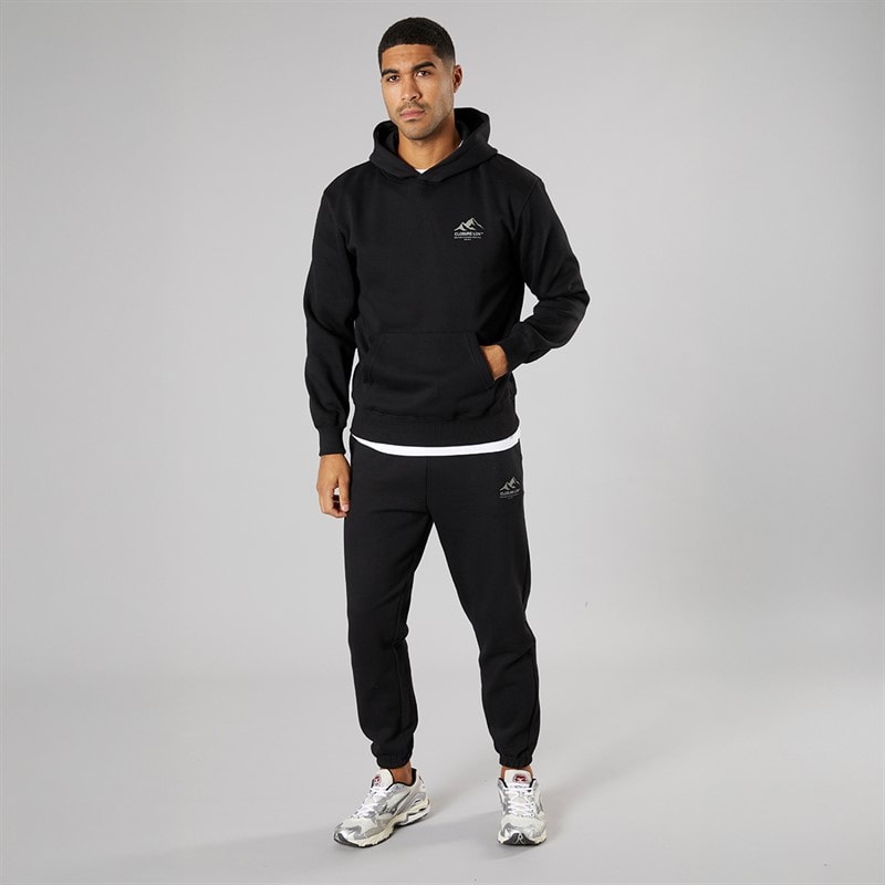 Mens Mountain Silhoutte Tracksuit Black/Olive - Image 4