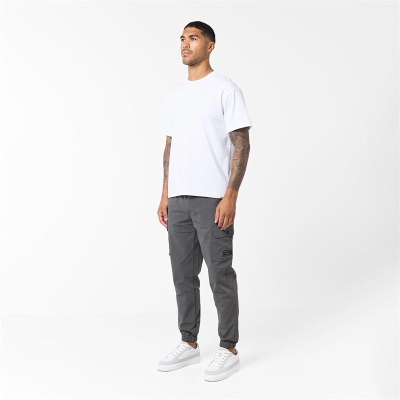 Mens Utility Cargo Pants Charcoal - Image 3