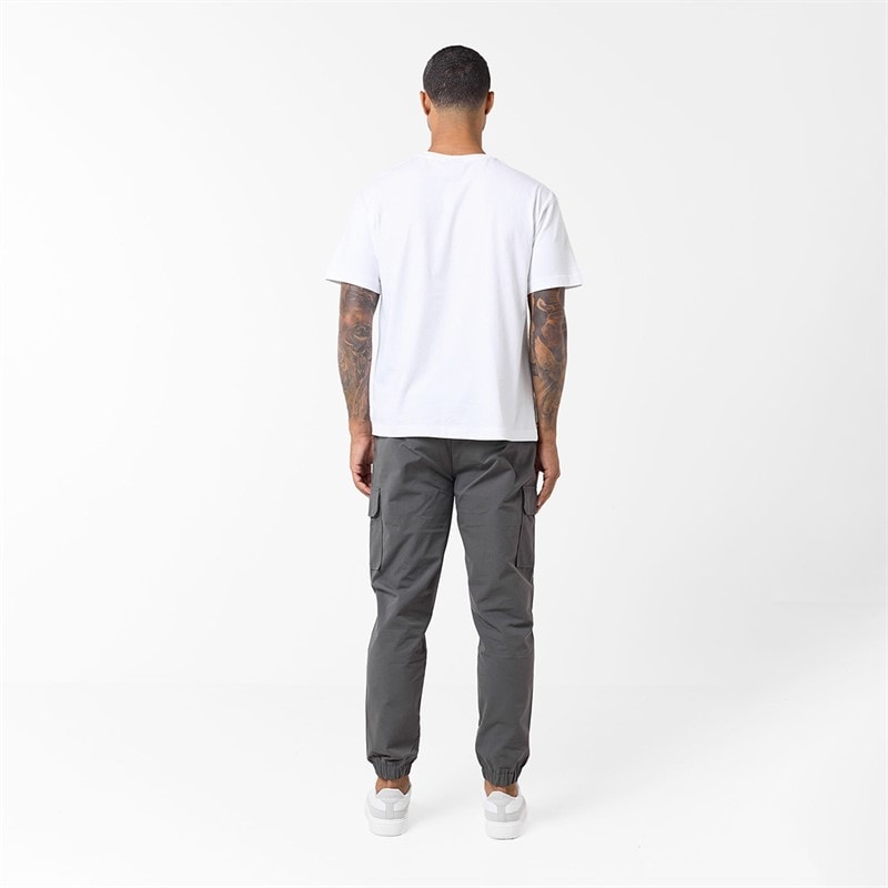 Mens Utility Cargo Pants Charcoal - Image 4