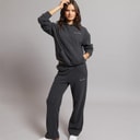 Womens Soft Knit Tracksuit Charcoal
