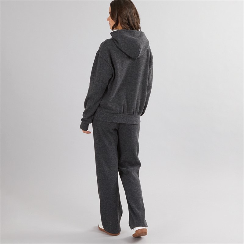 Womens Soft Knit Tracksuit Charcoal - Image 2
