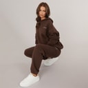 Womens Core Logo Tracksuit Coffee Bean