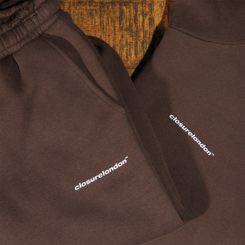 Womens Core Logo Tracksuit Coffee Bean - Image 3