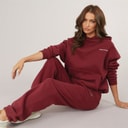 Womens Core Logo Tracksuit Burgundy