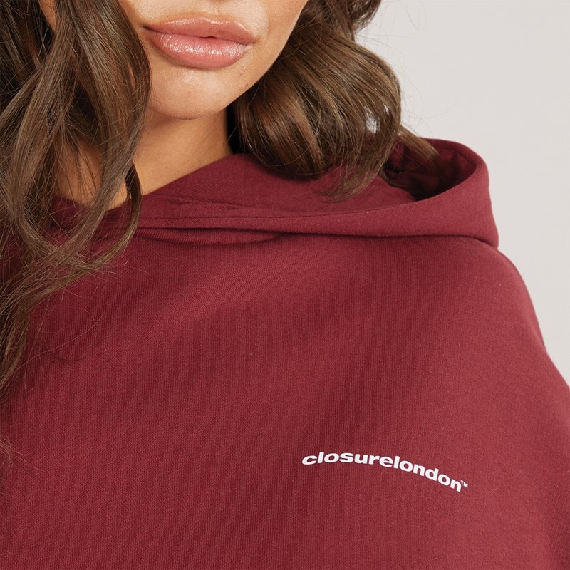 Womens Core Logo Tracksuit Burgundy - Image 5
