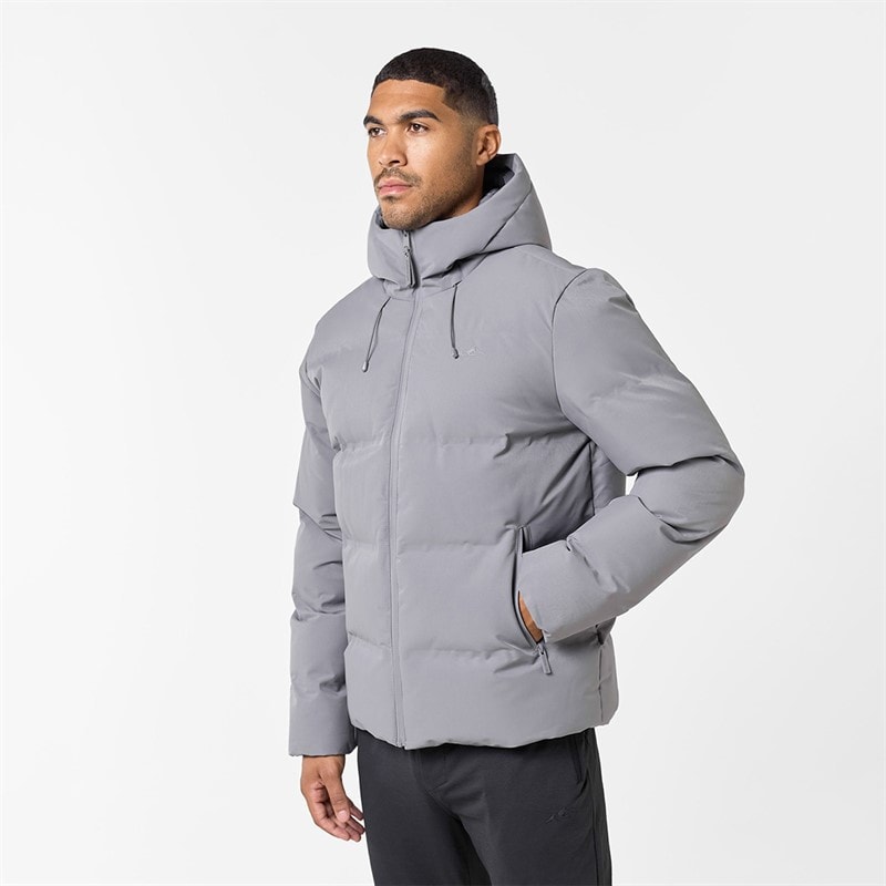 Closure London Mens Heat Seal Puffer Coat Grey