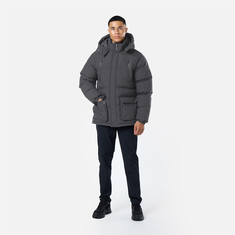 Mens Expedition Coat Slate Grey - Image 3