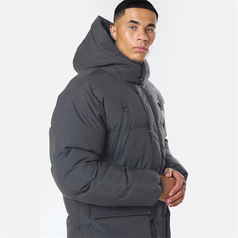 Mens Expedition Coat Slate Grey - Image 4