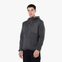 Mens Tech Knit Zip Through Jacket Slate Grey