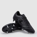 Mens Phoenix Genesis Team SG Soft Ground Rugby Boots Black/Silver