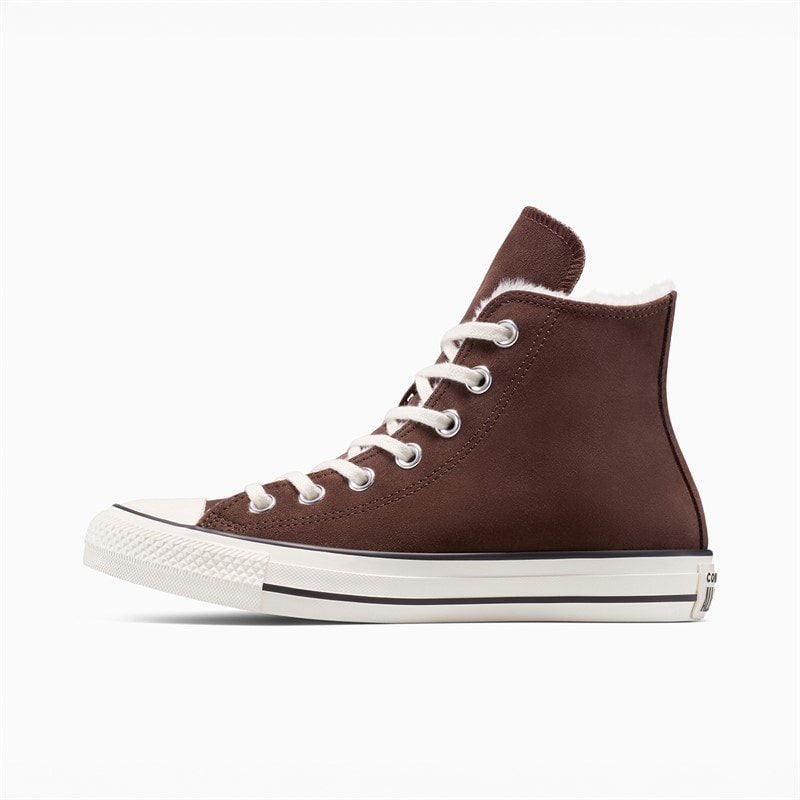 Womens Chuck Taylor All Star Hi Cozy Suede Trainers Totally Fudged/Egret/Black - Image 5