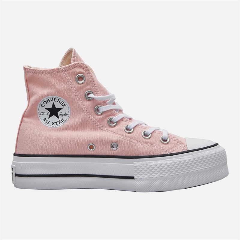 Converse Womens Chuck Taylor All Star Hi Lift Platform Trainers Donut Glaze/White/Black