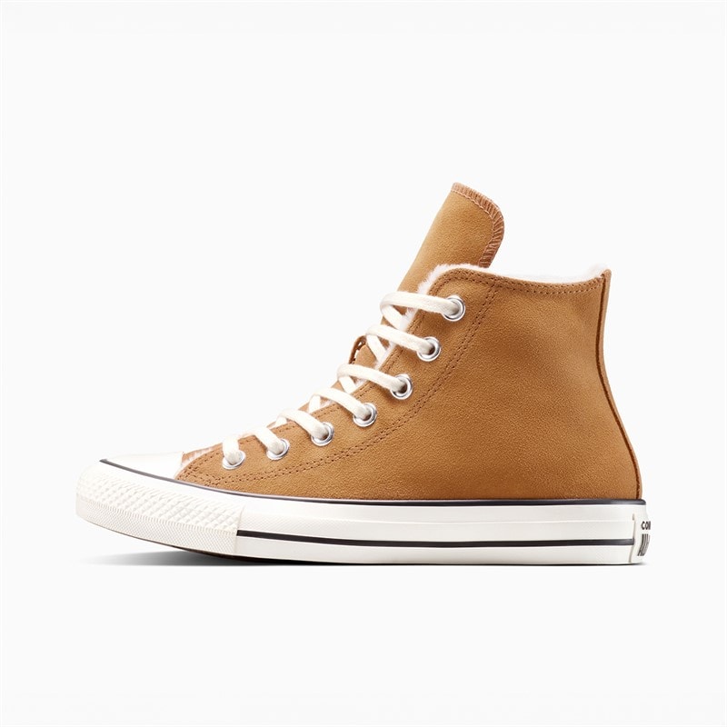 Womens Chuck Taylor All Star Hi Cozy Suede Trainers Gingersnap/Egret/Egret - Image 5