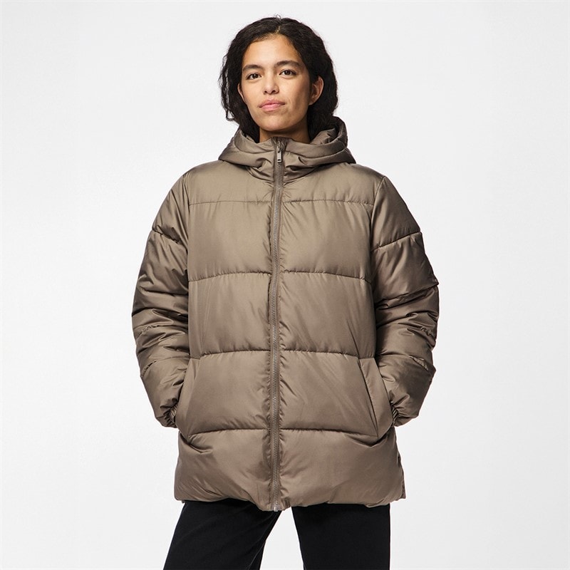 Womens Maddie Puffer Jacket Morel - Image 5